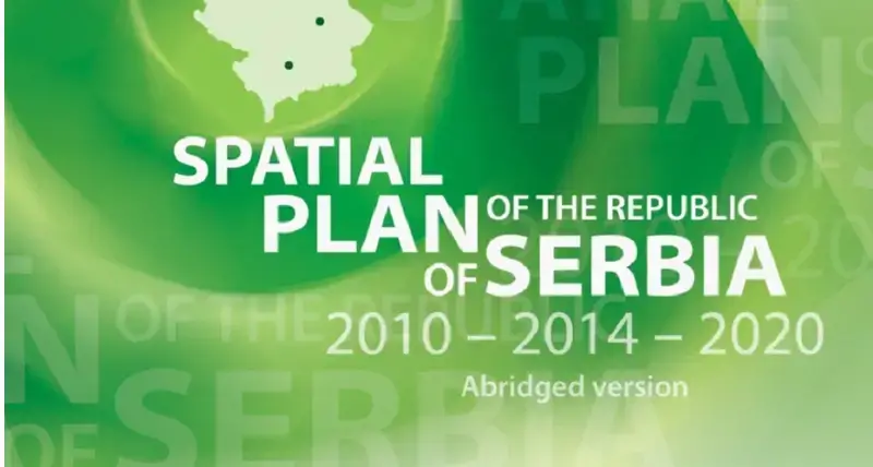 book cover of Serbia's National SPatial plan